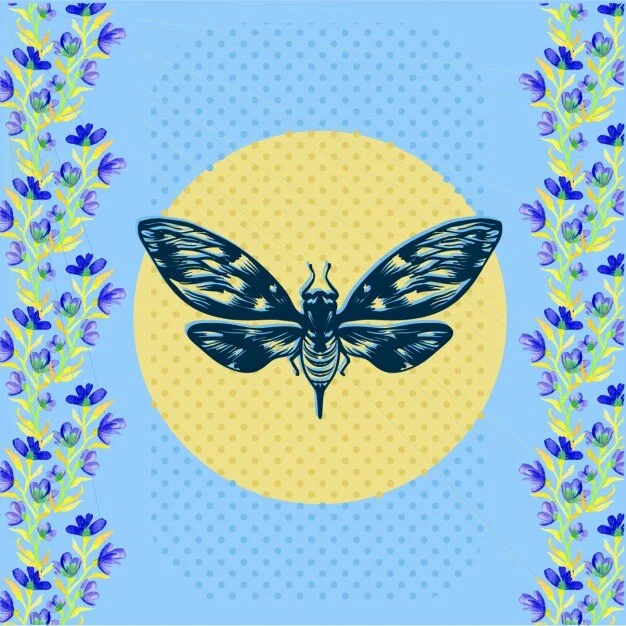 Geometrische Libellen-Wandkunst – Bild 2